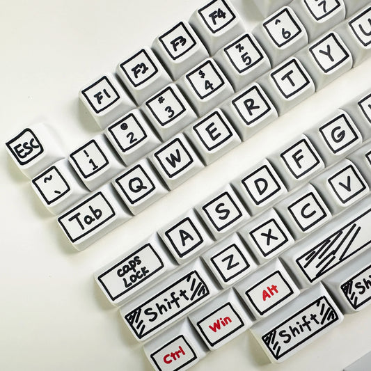 125 Keycaps XDA Profile Graffiti Theme
