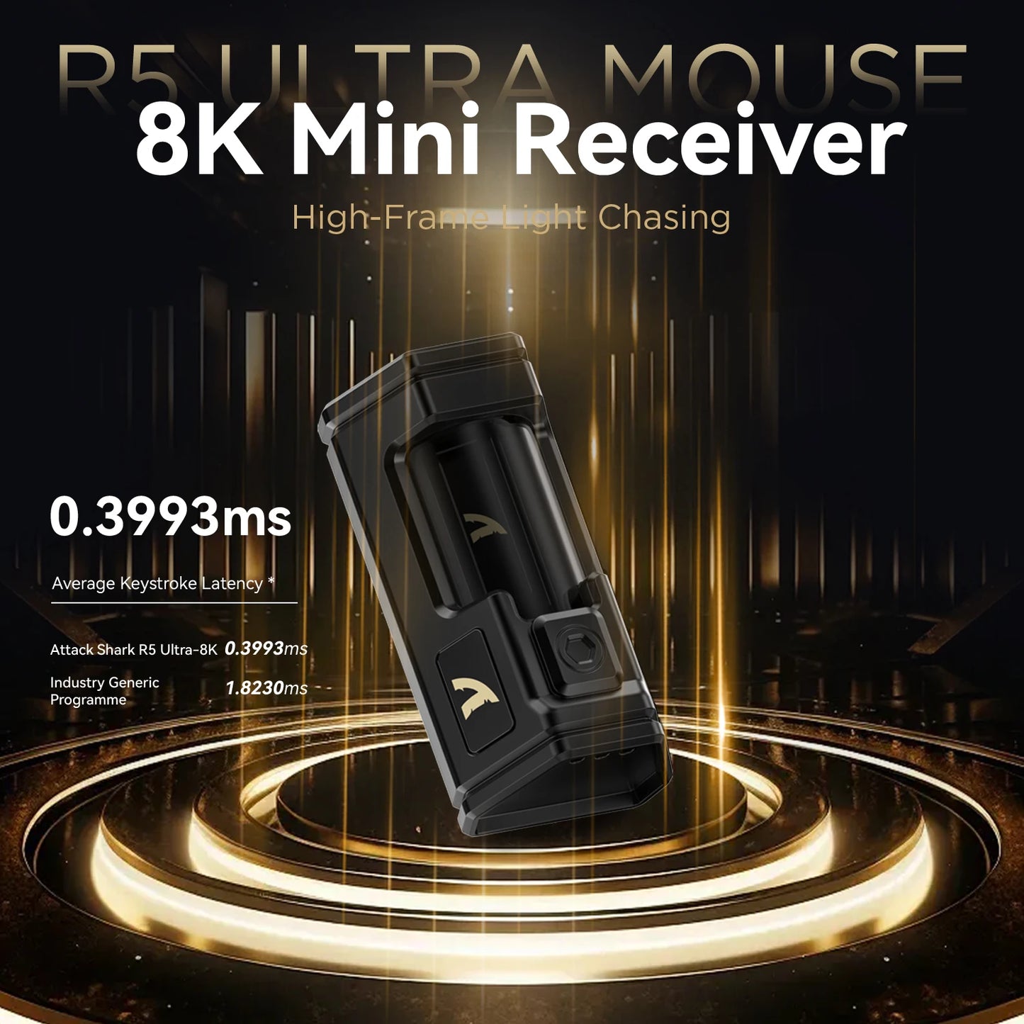 Attack Shark R5 Carbon Fiber Wireless Gaming Mouse