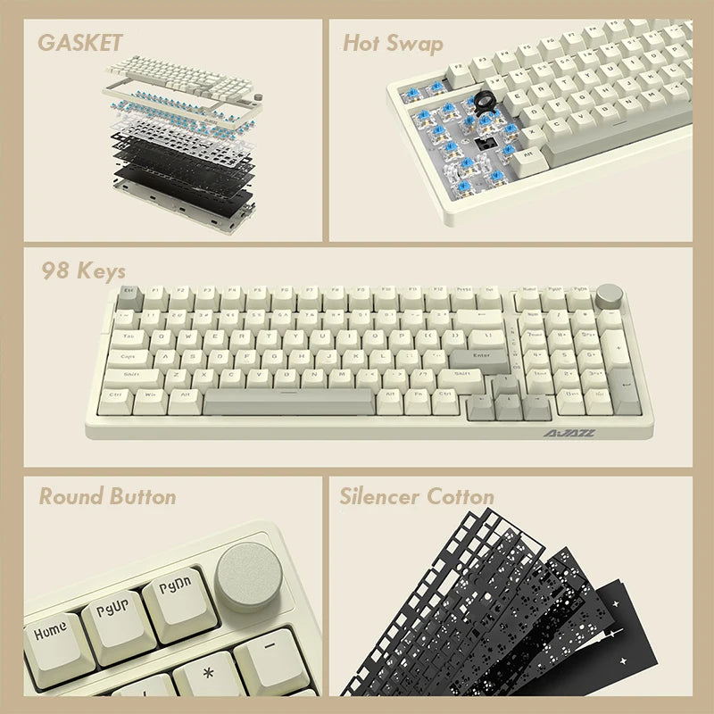 Ajazz AK992 Wired Mechanical Keyboard