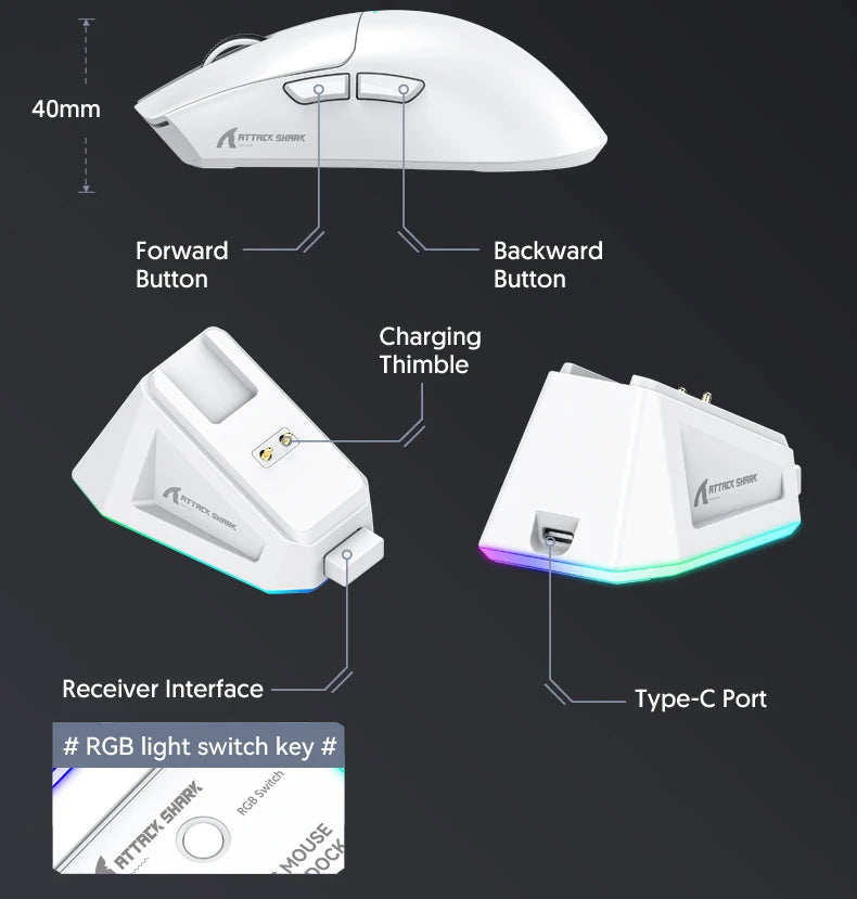 Attack Shark X11 Tri-Mode Connection