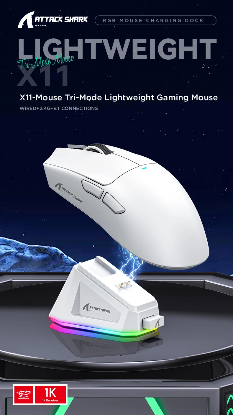 Attack Shark X11 Tri-Mode Connection