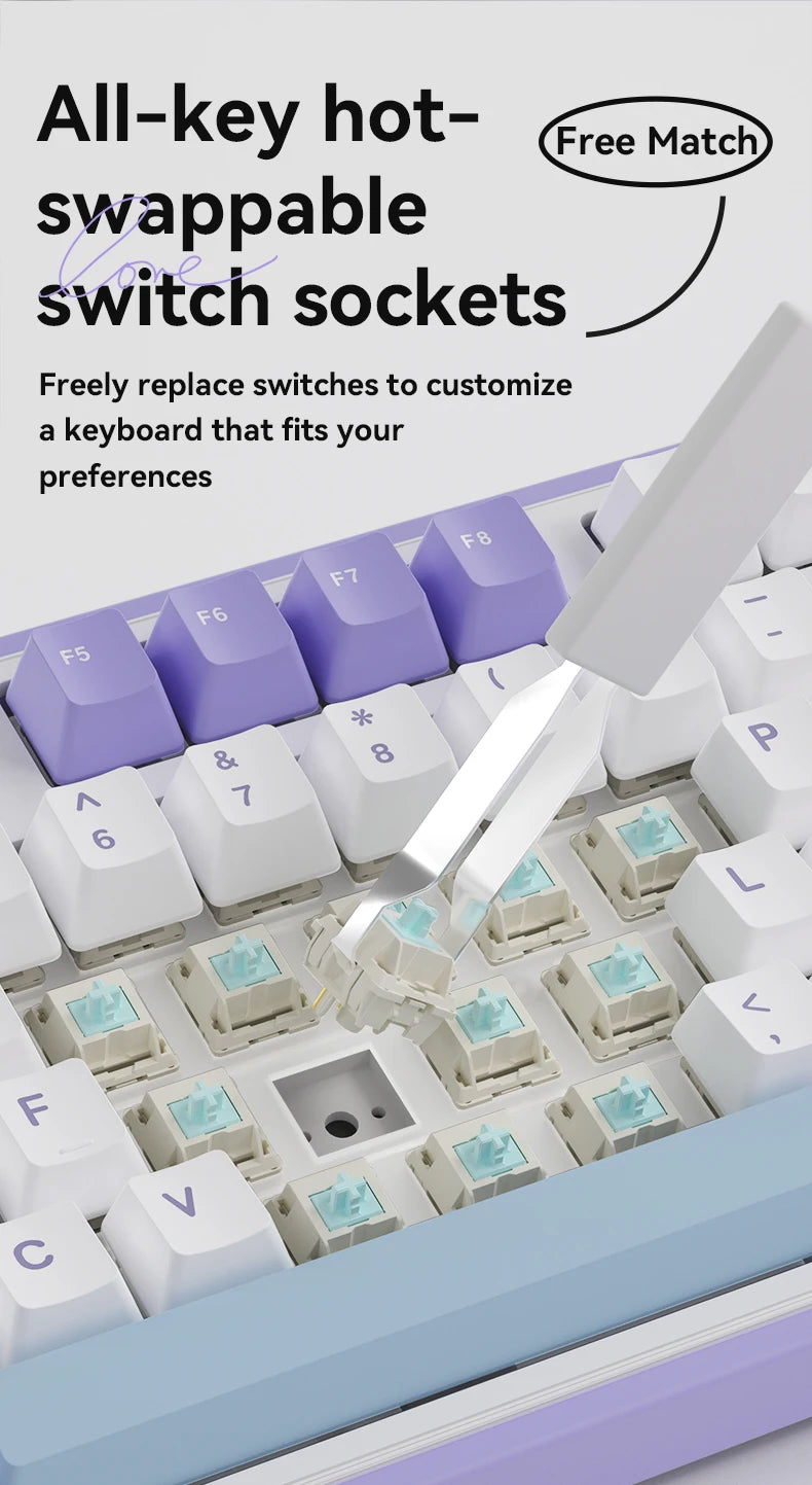 Ajazz AK980 Gaming Mechanical Keyboard with Color Screen