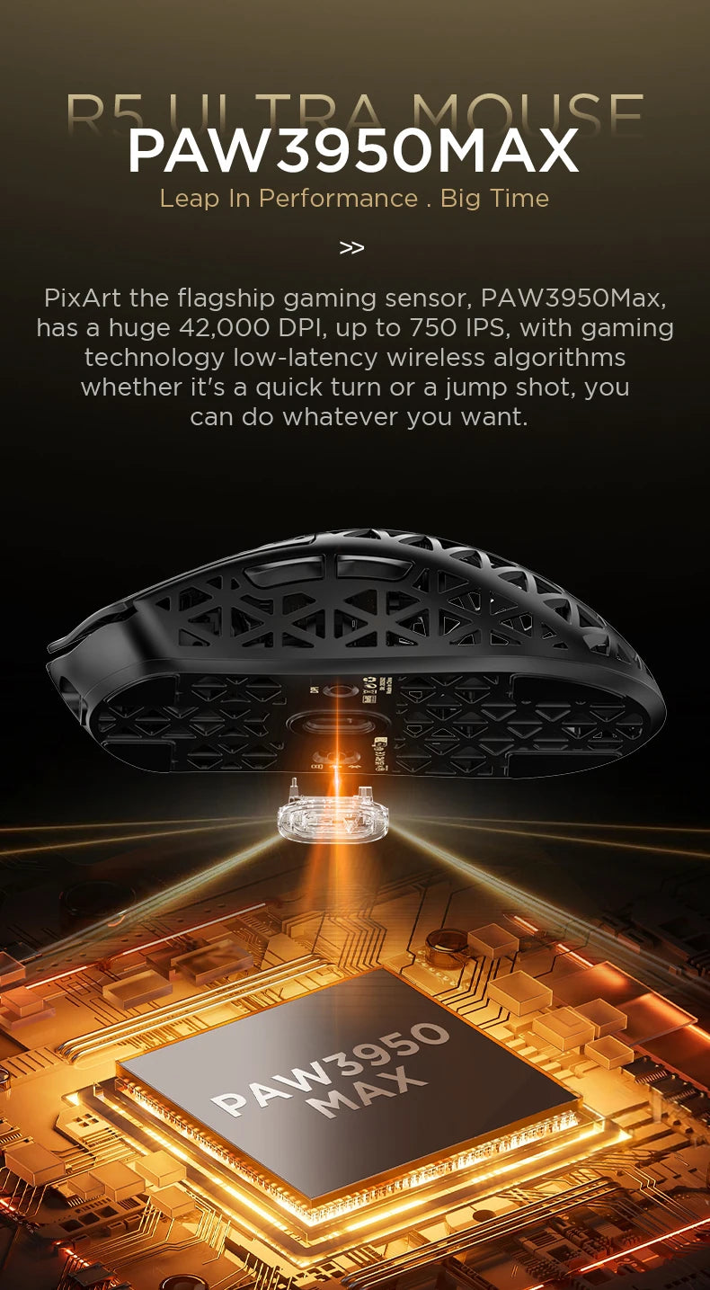 Attack Shark R5 Carbon Fiber Wireless Gaming Mouse