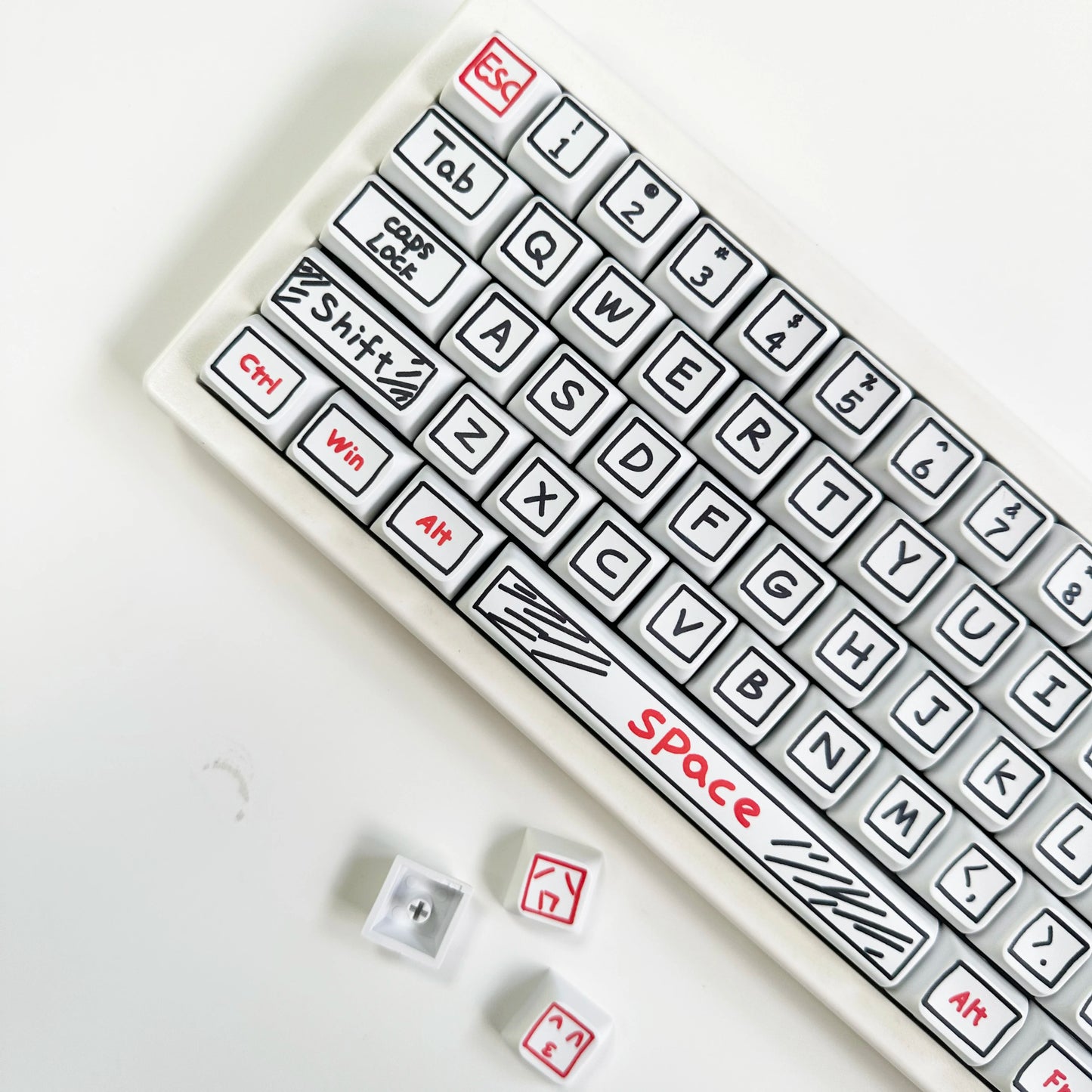125 Keycaps XDA Profile Graffiti Theme