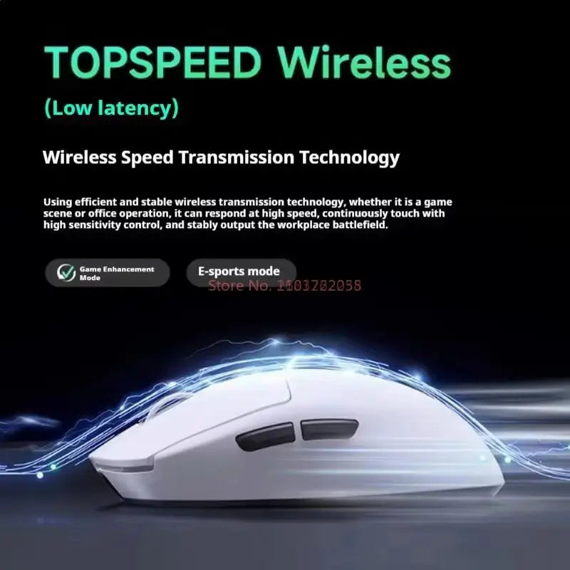 MCHOSE A7 Ultra Lightweight Wireless Bluetooth Mouse for Gaming And Office 3-Mode Professional Electronic Laptop Mouse Paw3395