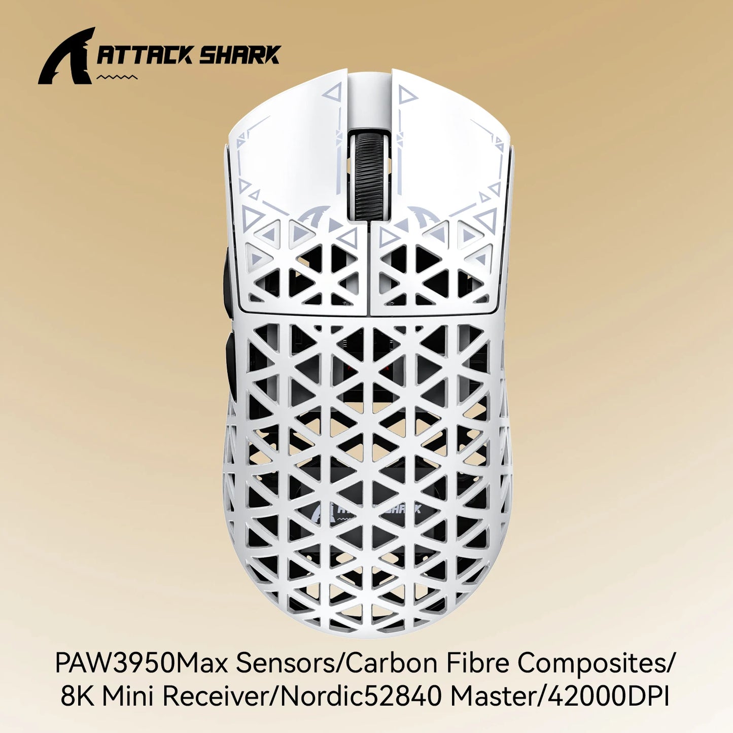 Attack Shark R5 Carbon Fiber Wireless Gaming Mouse