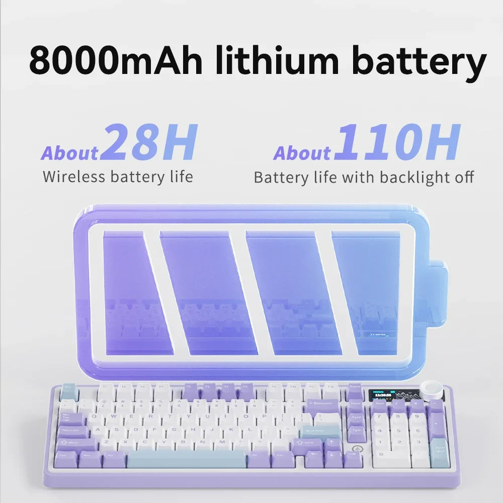 Ajazz AK980 Gaming Mechanical Keyboard with Color Screen