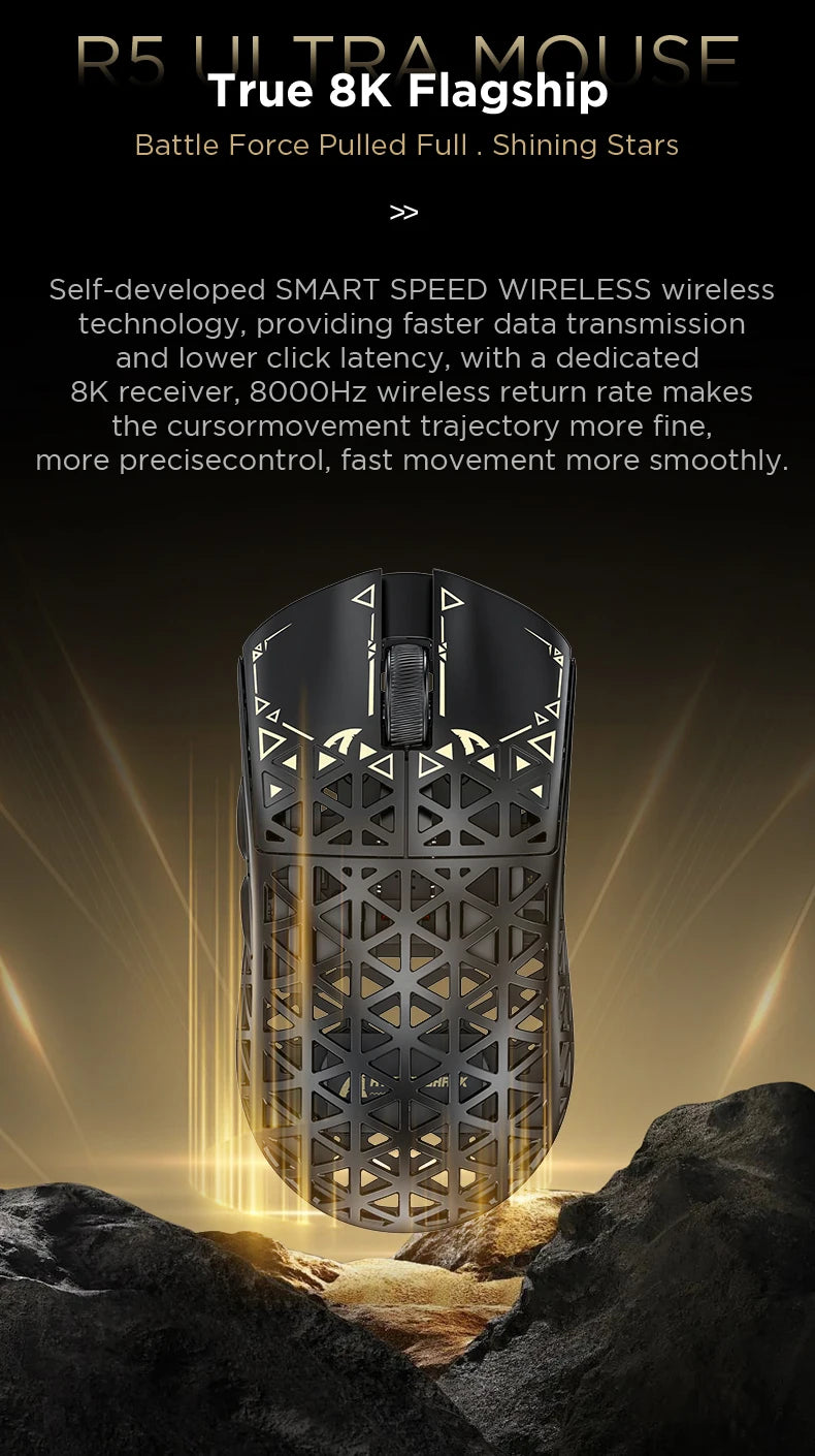 Attack Shark R5 Carbon Fiber Wireless Gaming Mouse