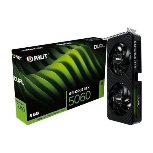 Graphics Card Palit GeForce RTX 5060 Dual 8GB GDDR7 Reflex 2 RTX AI DLSS4