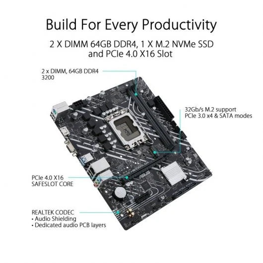 Motherboard Asus PRIME H610M-K D4
