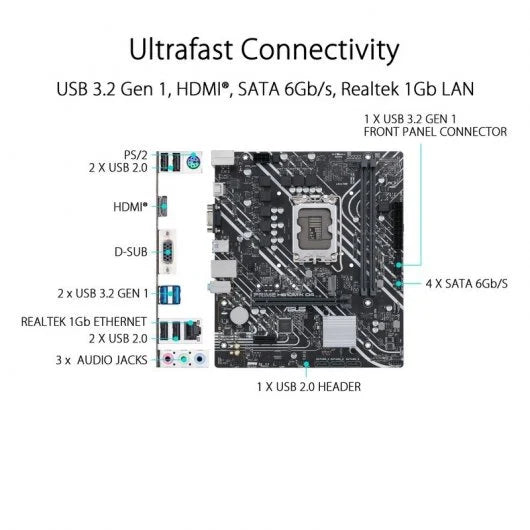 Motherboard Asus PRIME H610M-K D4