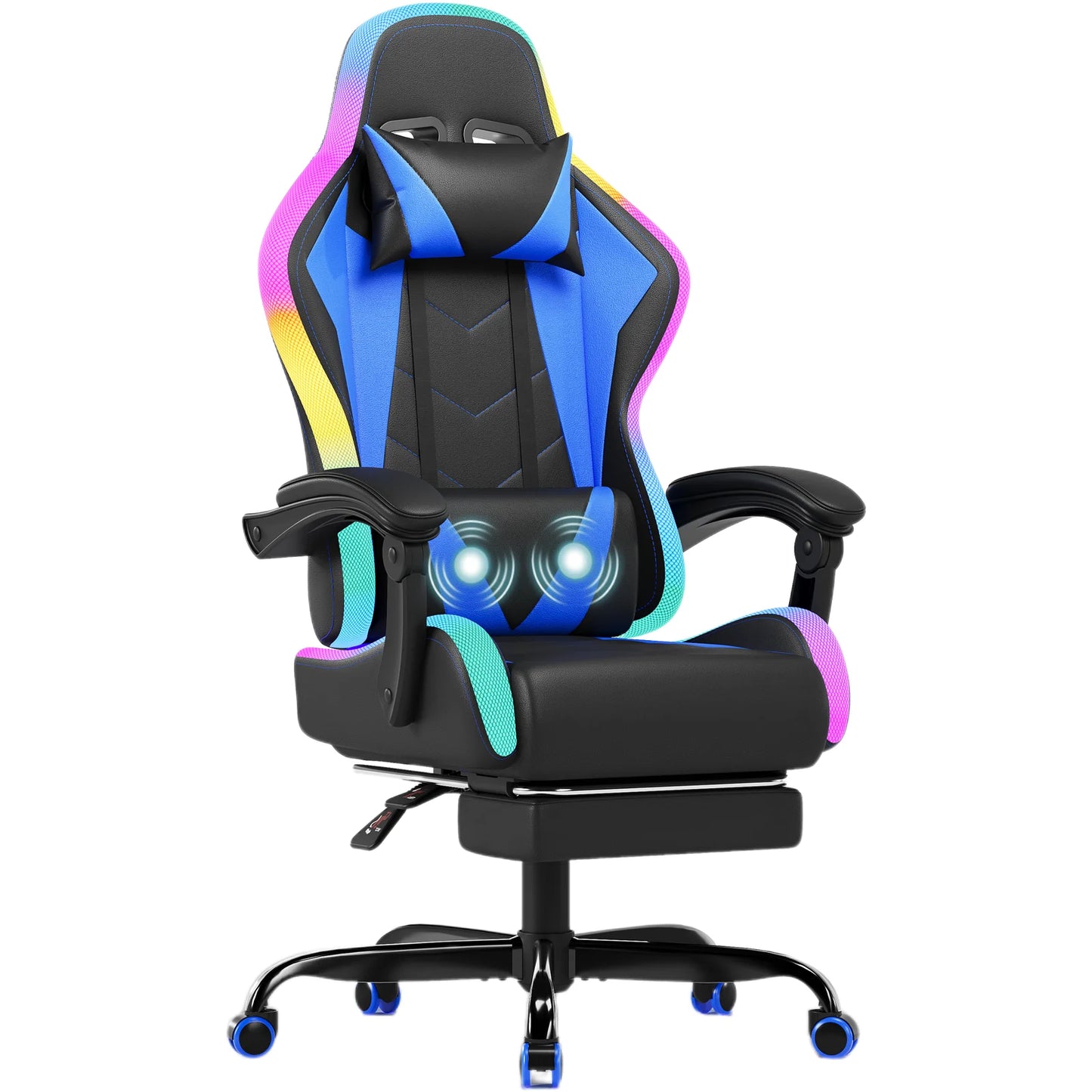 HOMALL Fabric Gaming Chair with LED