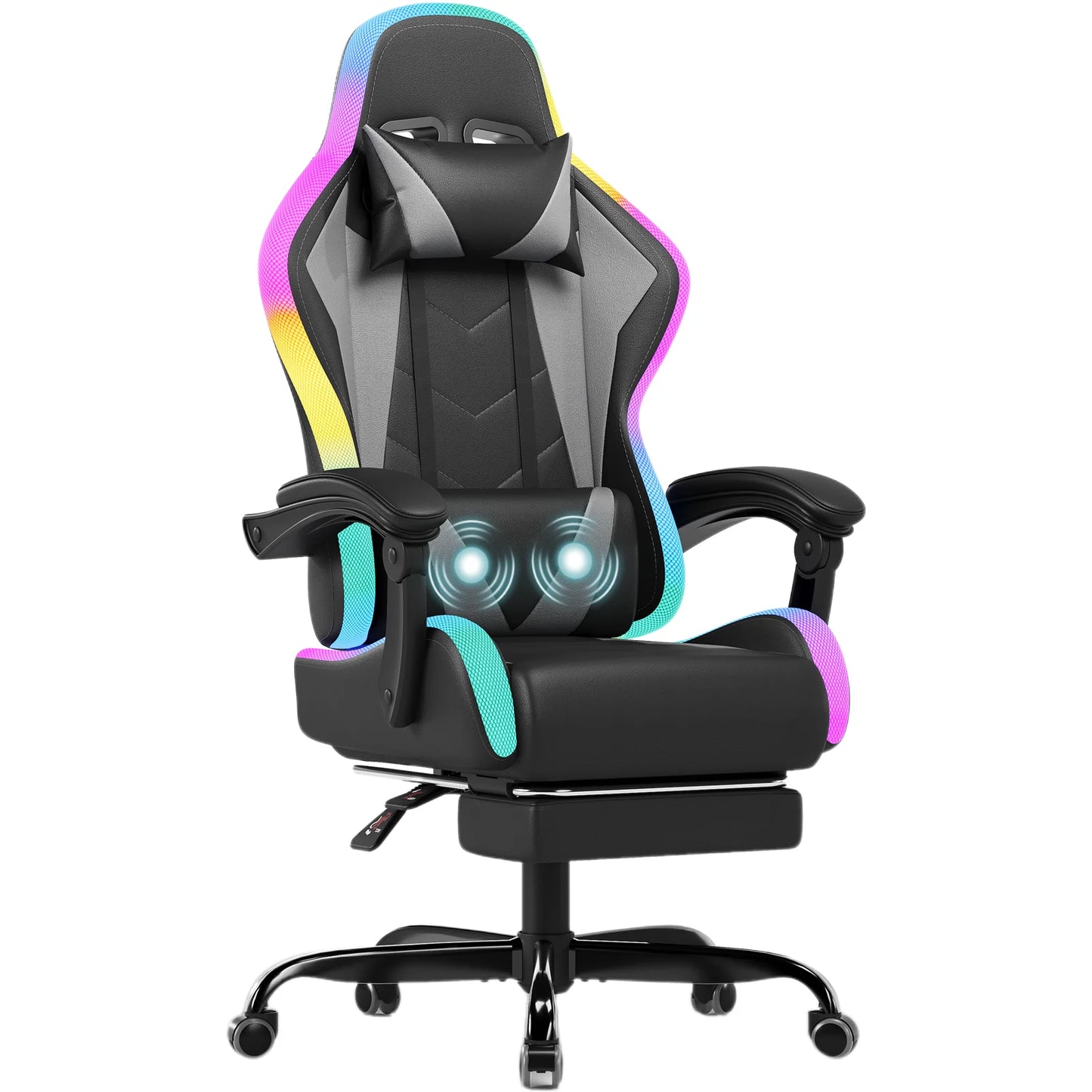 HOMALL Fabric Gaming Chair with LED