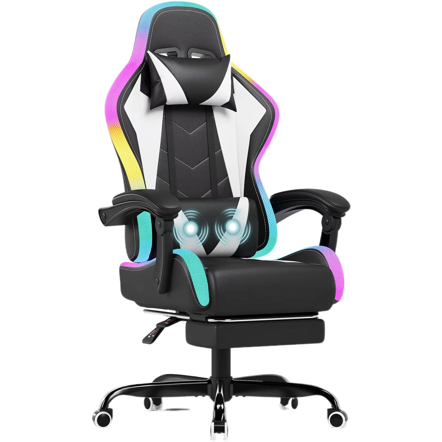HOMALL Fabric Gaming Chair with LED