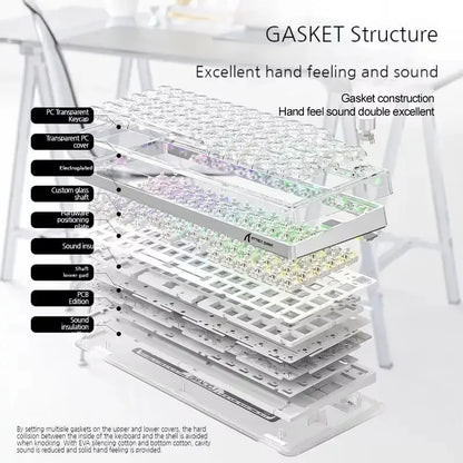 Attack Shark Transparent Custom Mechanical Keyboard