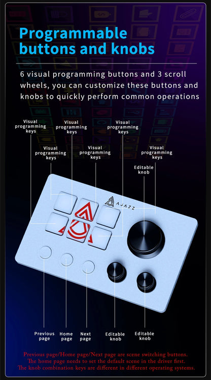 Ajazz  AKP03E Programmable Macro Keyboard 12 Keys