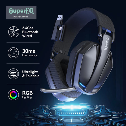SuperEQ Wireless Gaming Headphones
