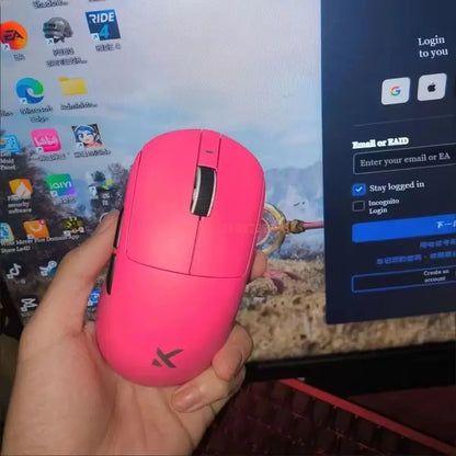 MCHOSE A7 Ultra Lightweight Wireless Bluetooth Mouse for Gaming And Office 3-Mode Professional Electronic Laptop Mouse Paw3395