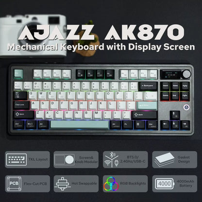 AJAZZ AK870 Wireless Mechanical Keyboard