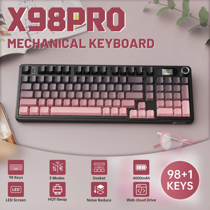 ATTACK SHARK Tri-mode Gasket Mechanical Keyboard