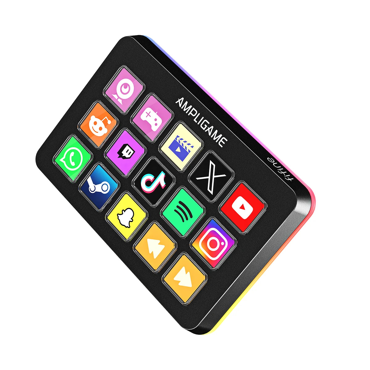 FIFINE Mini Keyboard with 15 Customizable Macro Buttons