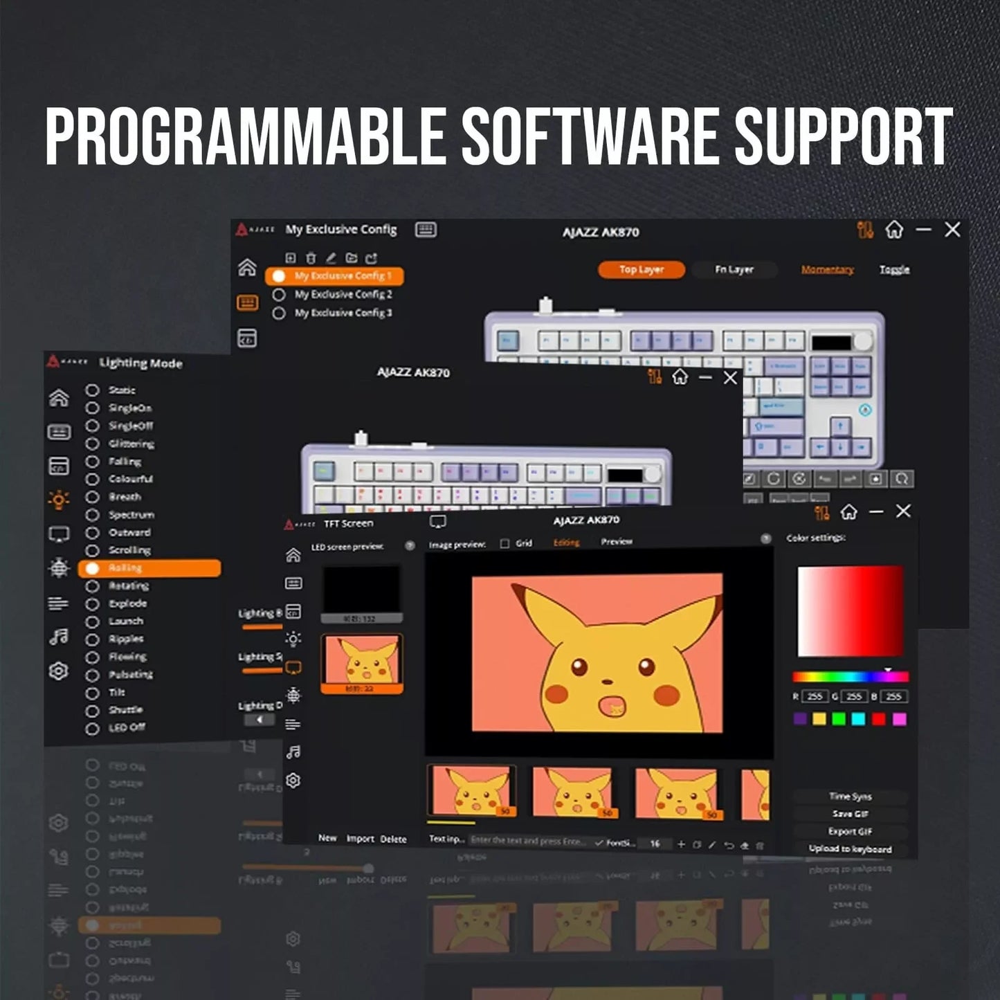 AJAZZ AK870 Wireless Mechanical Keyboard