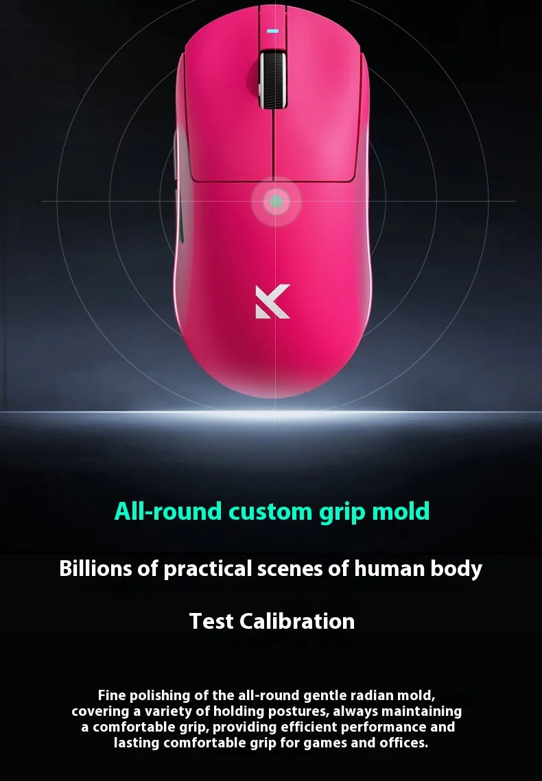 MCHOSE A7 Ultra Lightweight Wireless Bluetooth Mouse for Gaming And Office 3-Mode Professional Electronic Laptop Mouse Paw3395