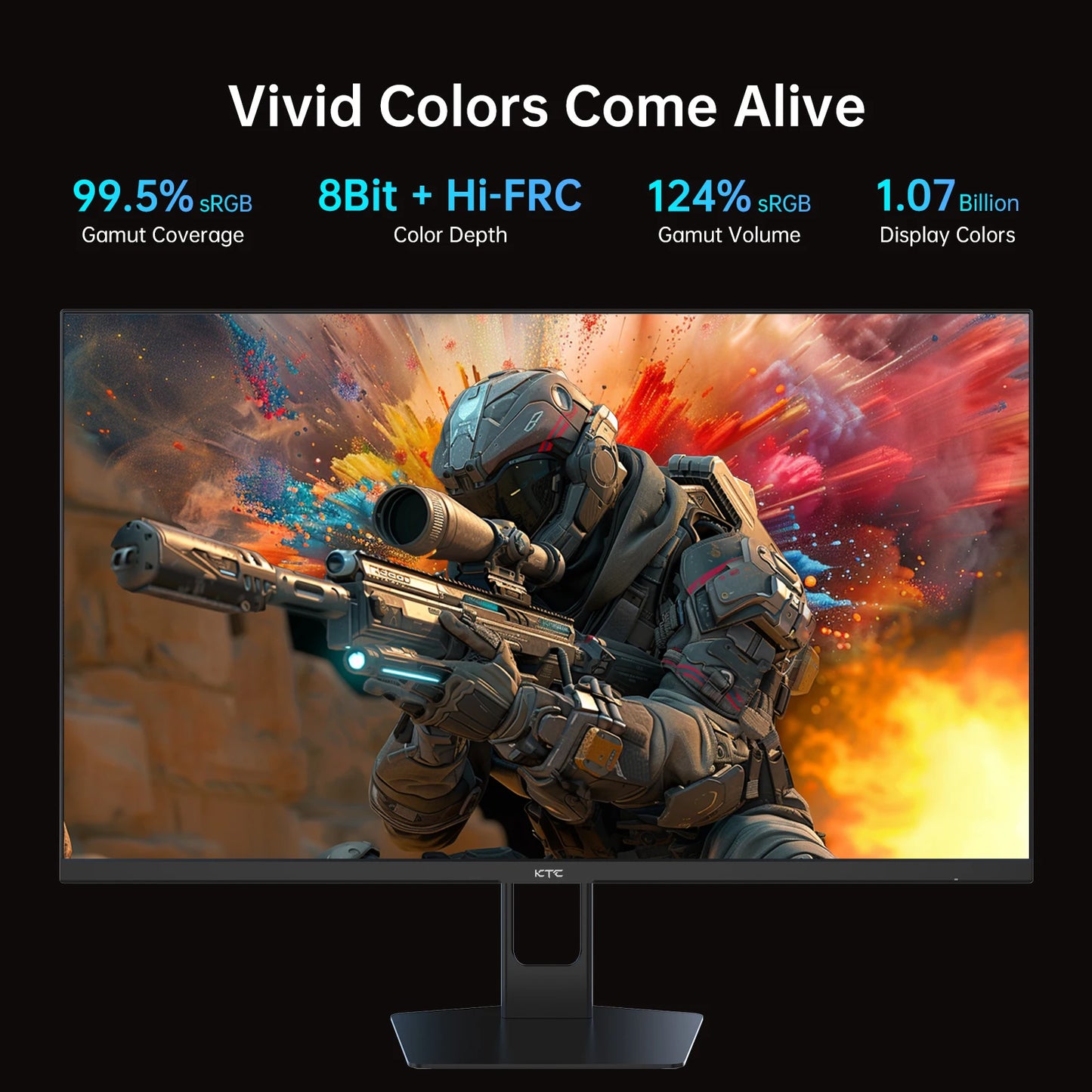 KTC 27" Gaming Monitor 2560x1440 QHD