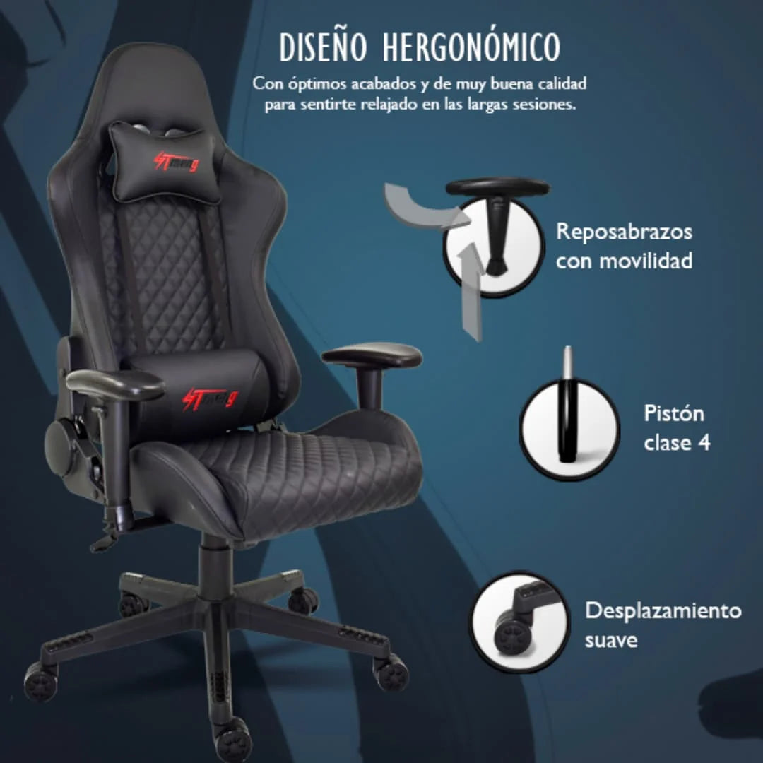 Ergonomic racing game chair