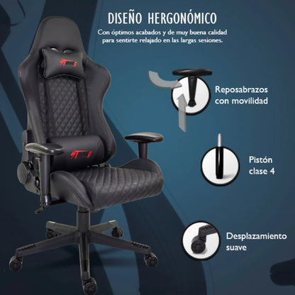 Ergonomic racing game chair