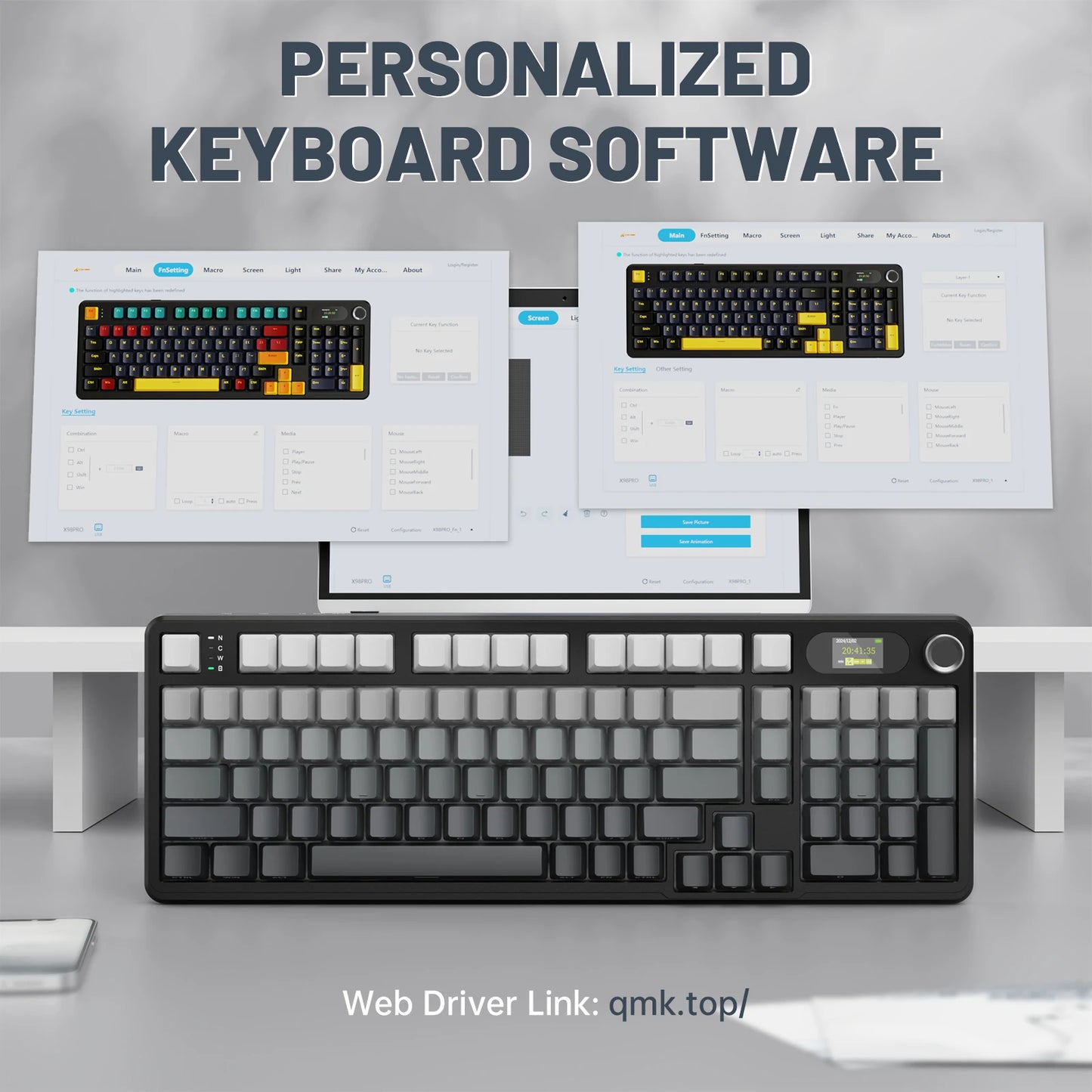 ATTACK SHARK Tri-mode Gasket Mechanical Keyboard