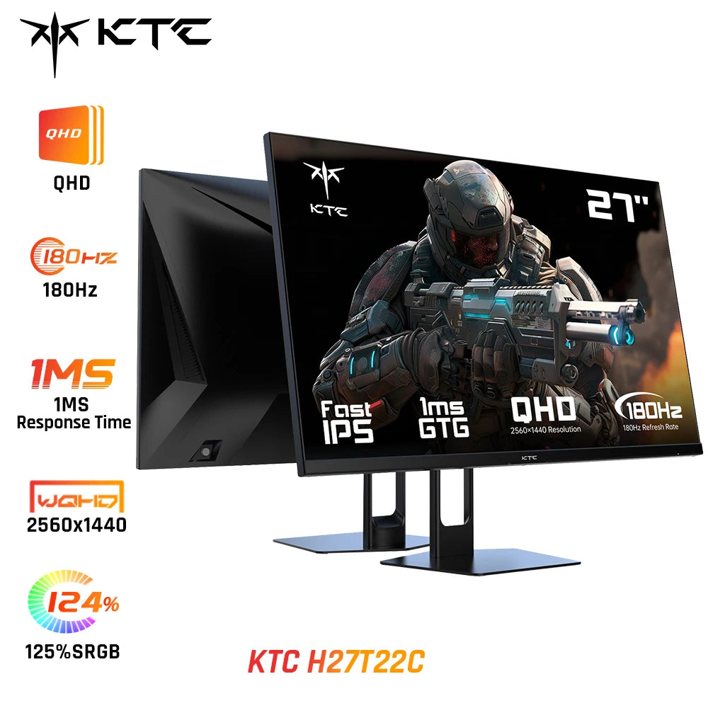 KTC 27" Gaming Monitor 2560x1440 QHD