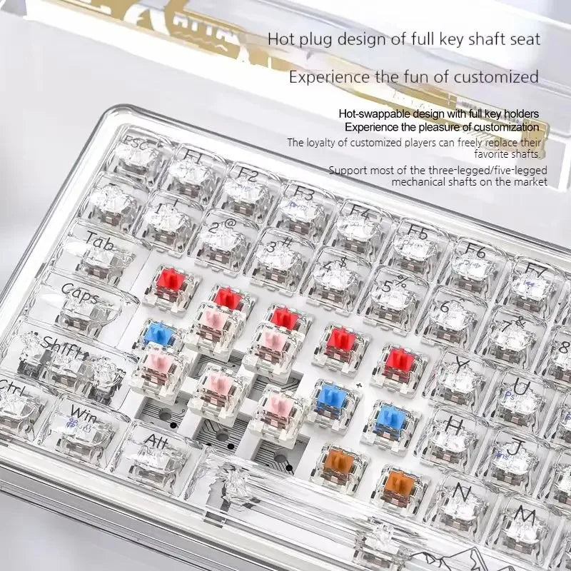 Attack Shark Transparent Custom Mechanical Keyboard
