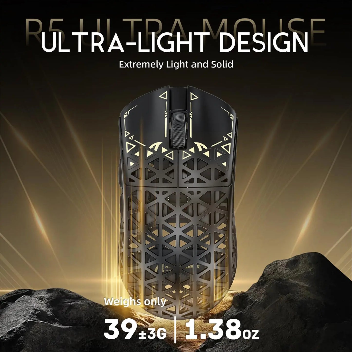 ATTACK SHARK R5 Ultra Carbon Fiber Wireless Gaming Mouse