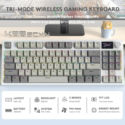 ATTACK SHARK K86 Wireless Mechanical Keyboard
