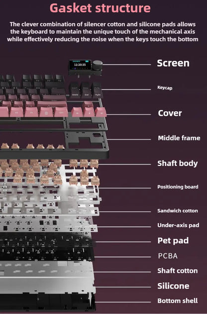 AJAZZ AK870 Plus Wireless Mechanical Keyboard