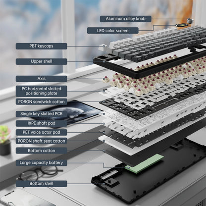 ATTACK SHARK Tri-mode Gasket Mechanical Keyboard