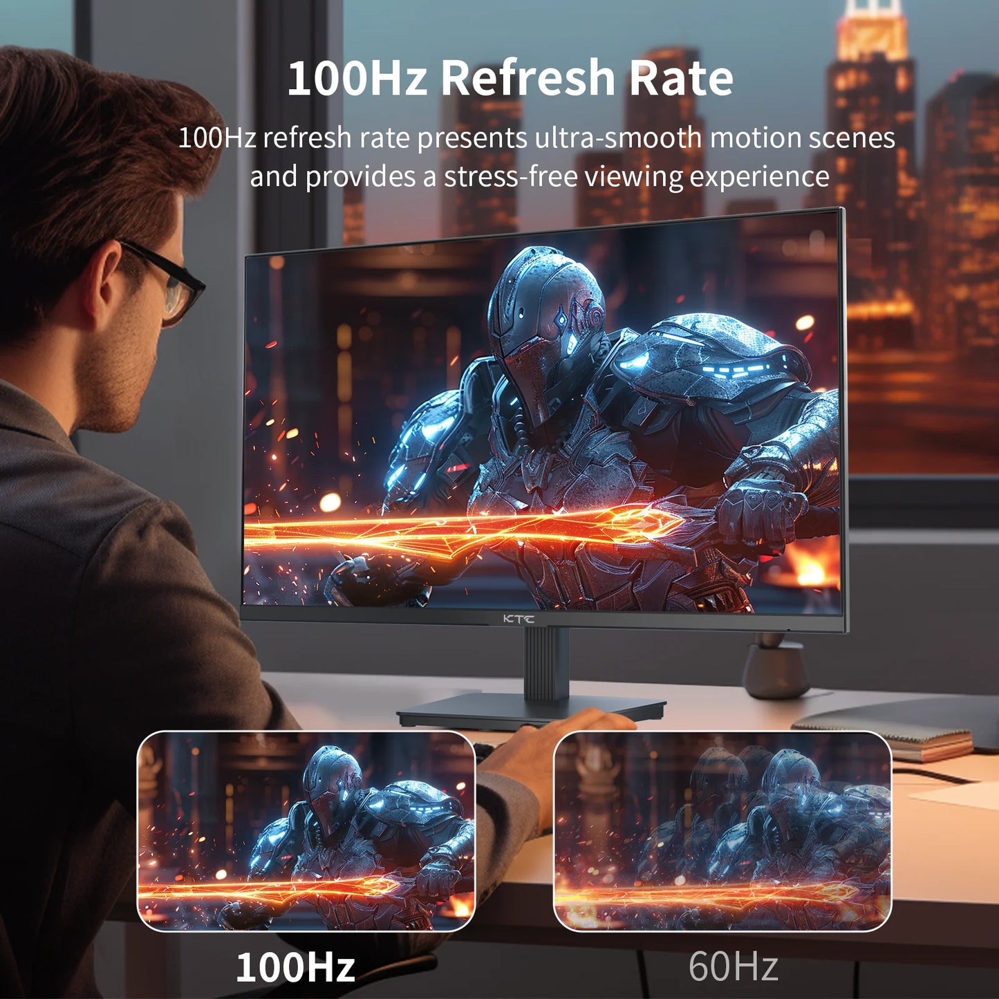 27 Inch QHD 100Hz Gaming Monitor 2560x1440