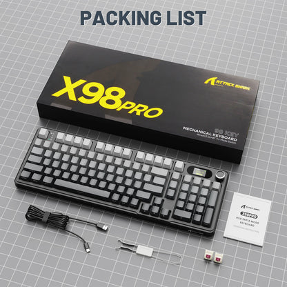 ATTACK SHARK Tri-mode Gasket Mechanical Keyboard