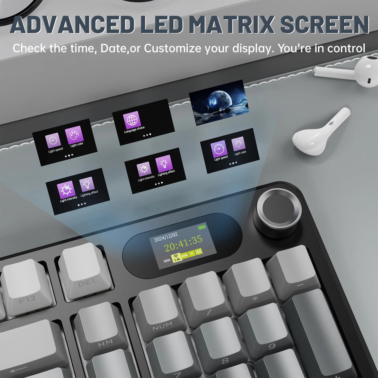 ATTACK SHARK Tri-mode Gasket Mechanical Keyboard