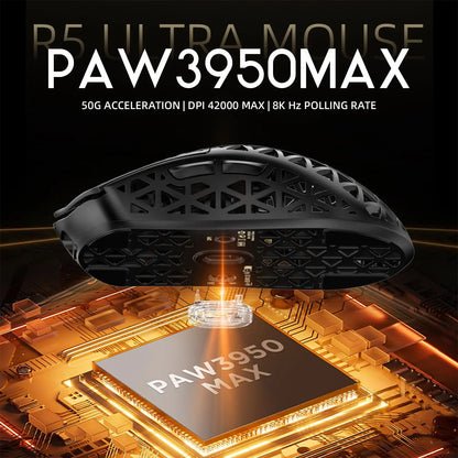 ATTACK SHARK R5 Ultra Carbon Fiber Wireless Gaming Mouse