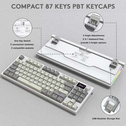 ATTACK SHARK K86 Wireless Mechanical Keyboard