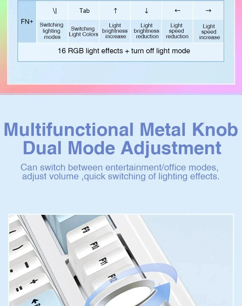 AULA F75 Wireless Gaming Mechanical Keyboard