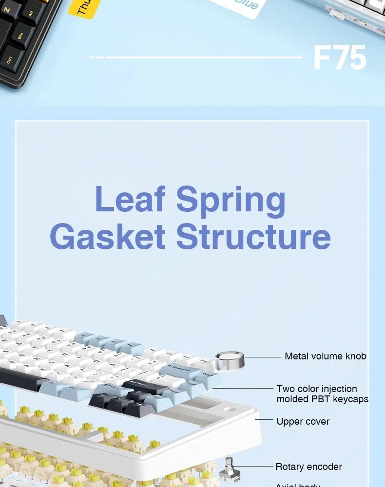 AULA F75 Wireless Gaming Mechanical Keyboard