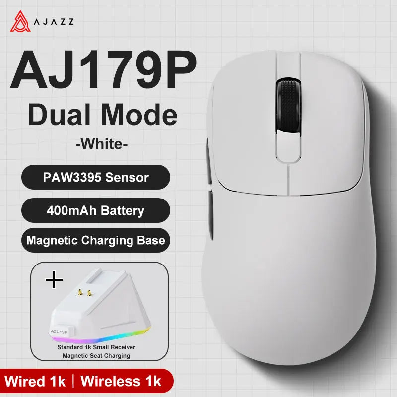 AJAZZ AJ179 PRO  Wireless Mouse with Magnetic Charging Base